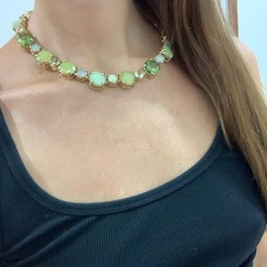 Green stone necklace